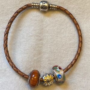 Pandora leather bracelet